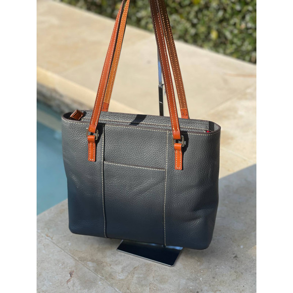 Dooney & Bourke Pebble Grain Small Lexington Shopper Midnight Blue - Picture 4 of 7